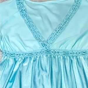 Vintage  Texsheen Lingerie Baby Blue 1960’s size small